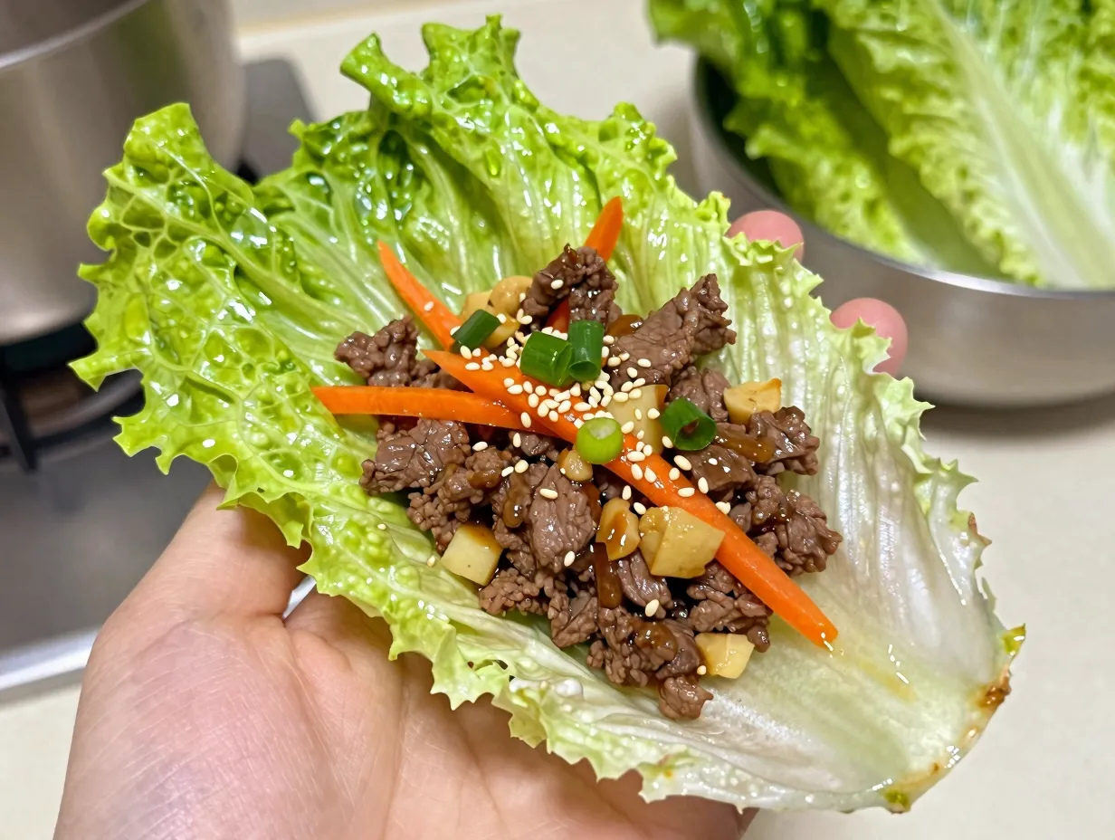 Asian lettuce wraps