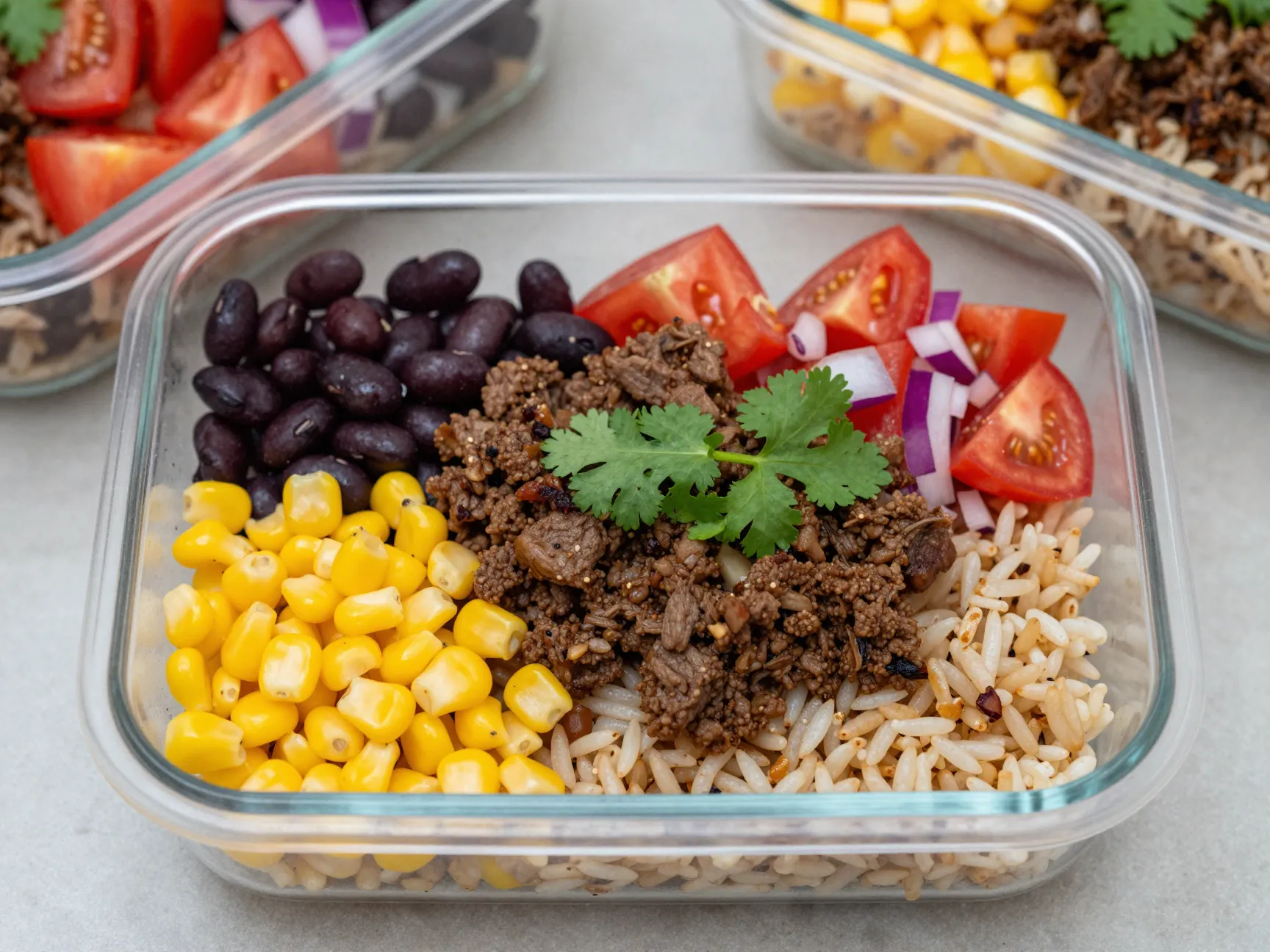 Ground beef taco bowl