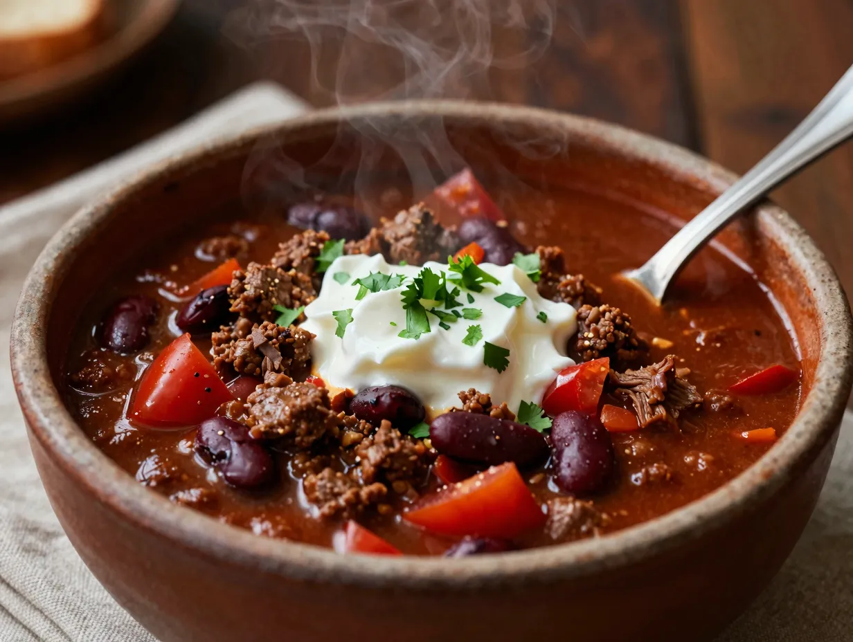 Beef and bean chili