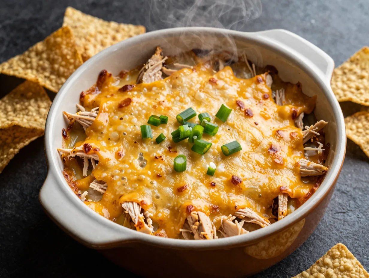Buffalo chicken cream cheese dip