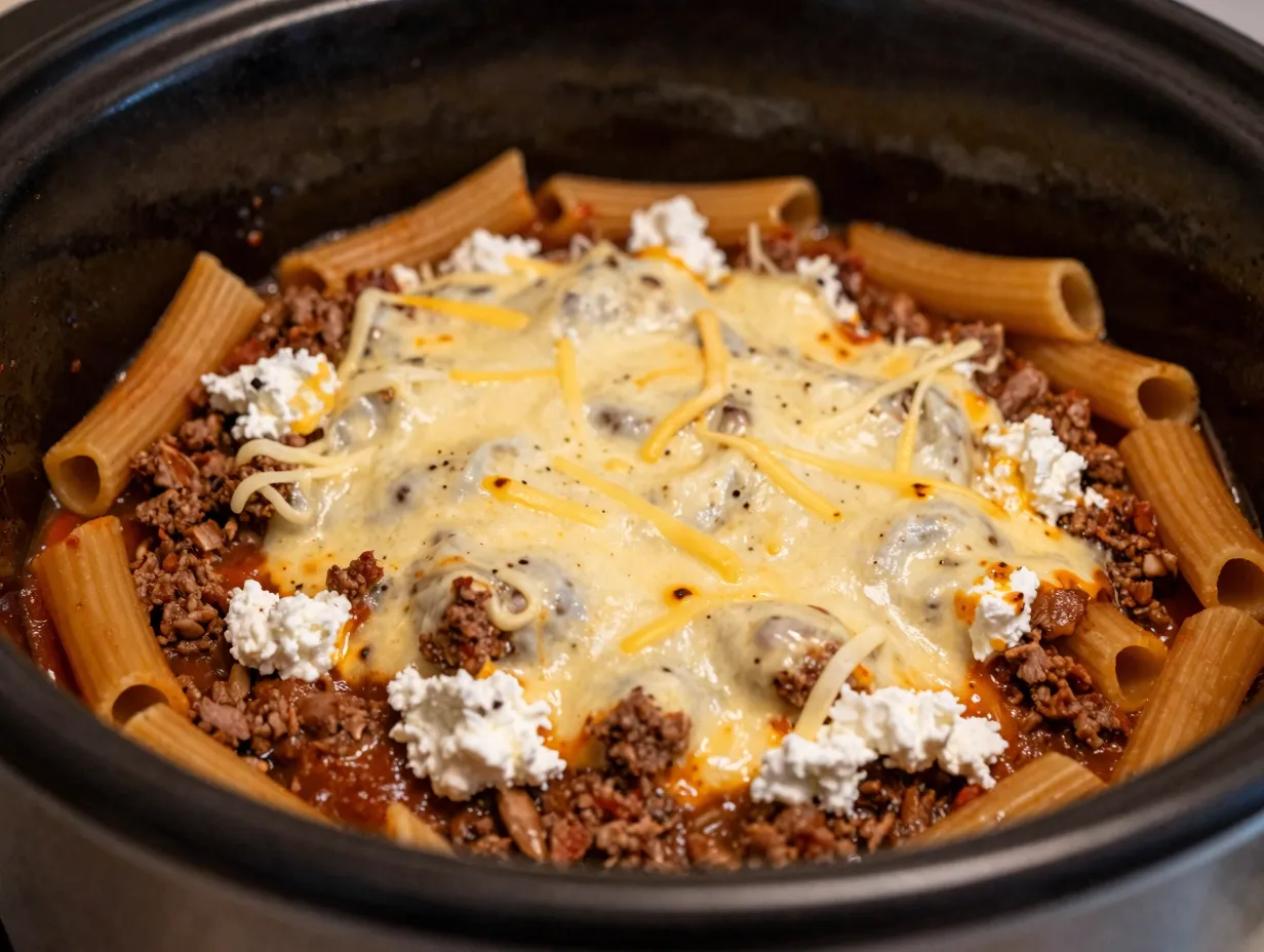 Crockpot baked ziti