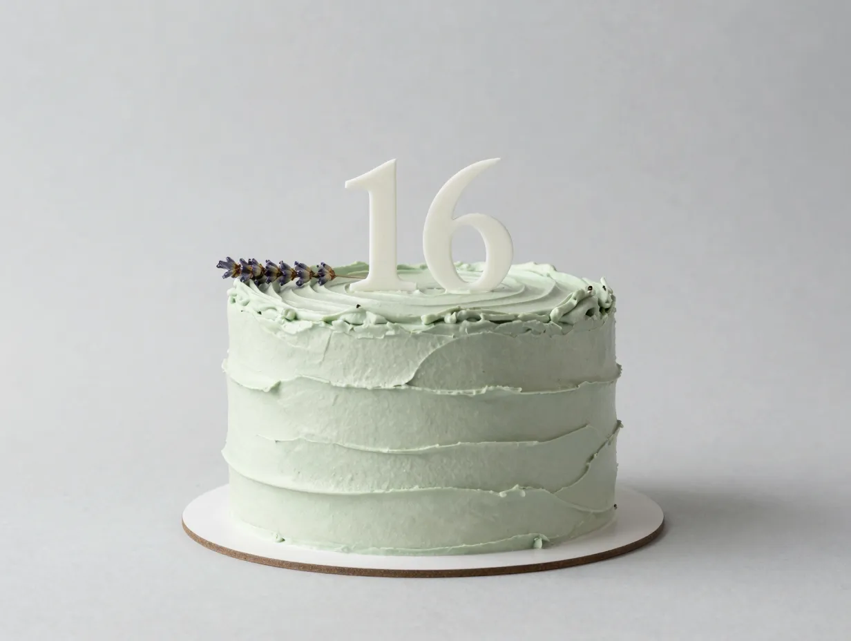 Minimalist aesthetic cake