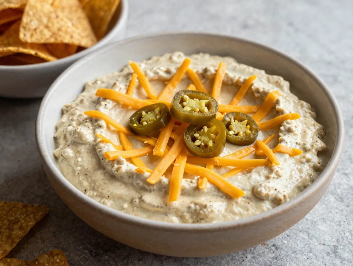 Refried bean and cream cheese dip