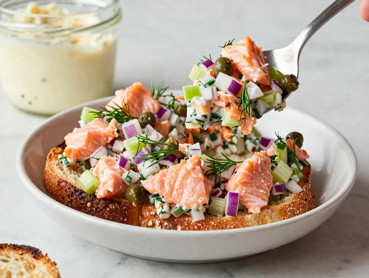 Salmon salad the better than tuna version
