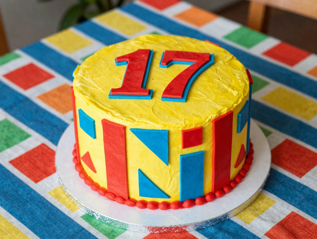 Retro and vintage inspired cake