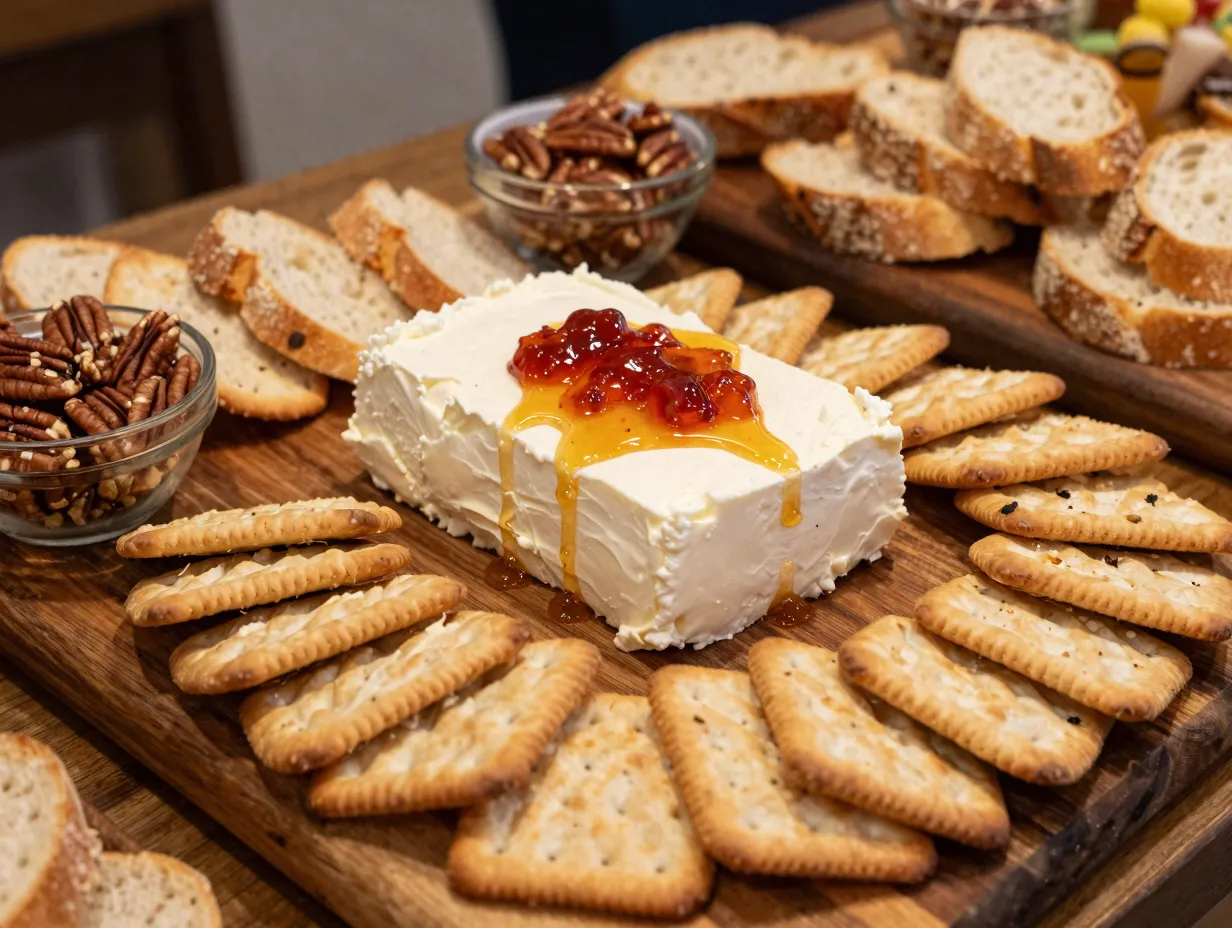 Cream cheese block party spread