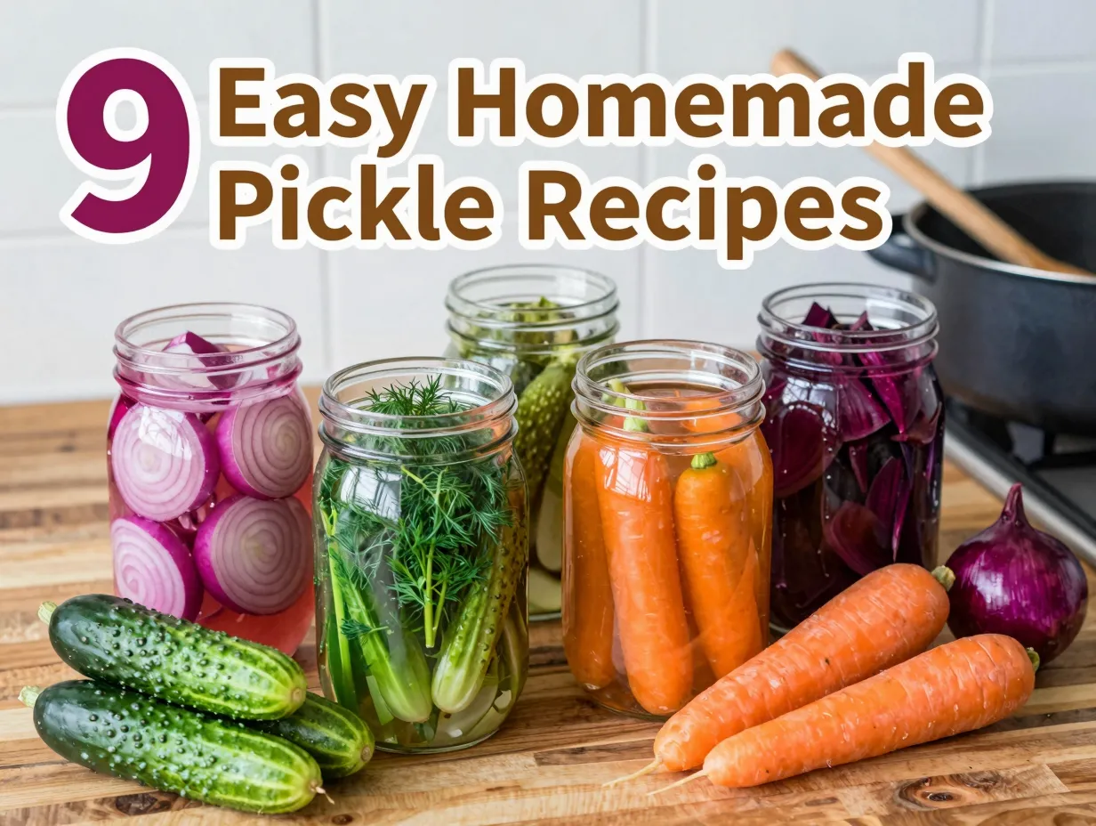 9 easy homemade pickle recipes