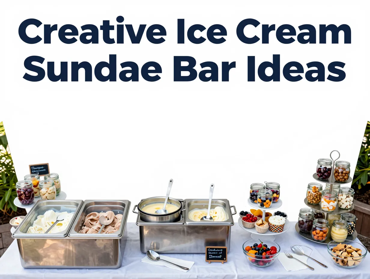 Creative ice cream sundae bar ideas