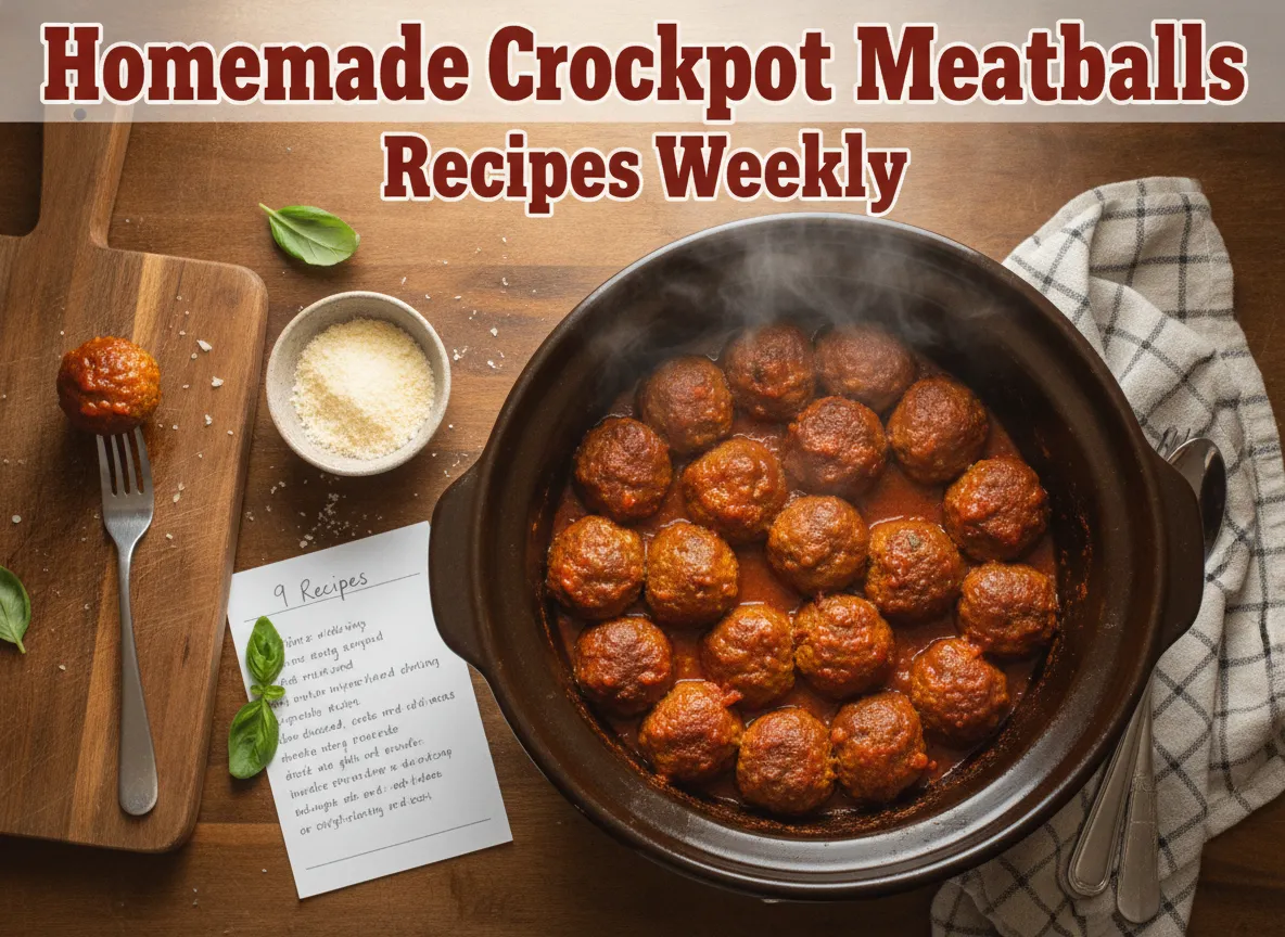 Homemade crockpot meatballs recipes weekly