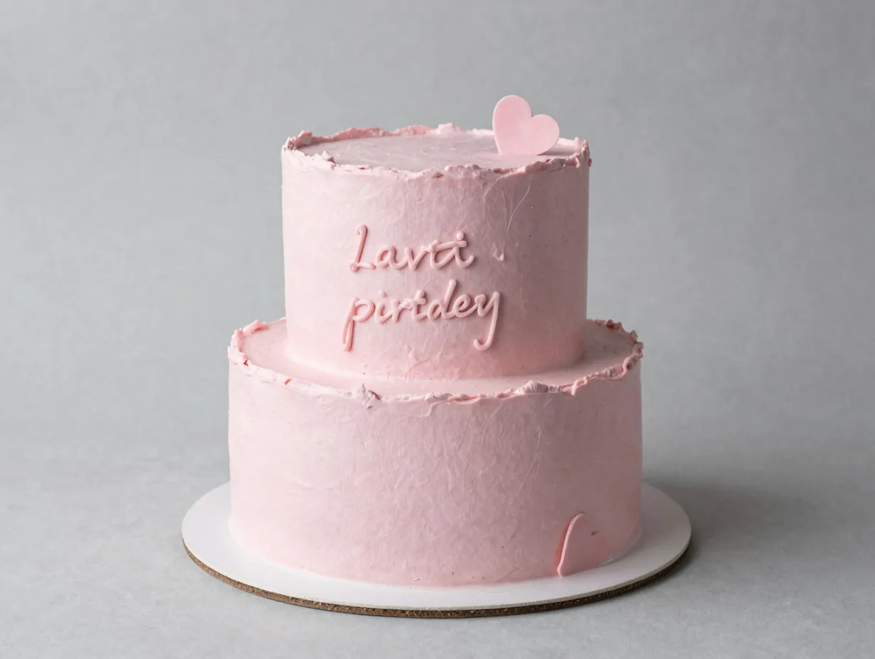 The minimalist pink cake