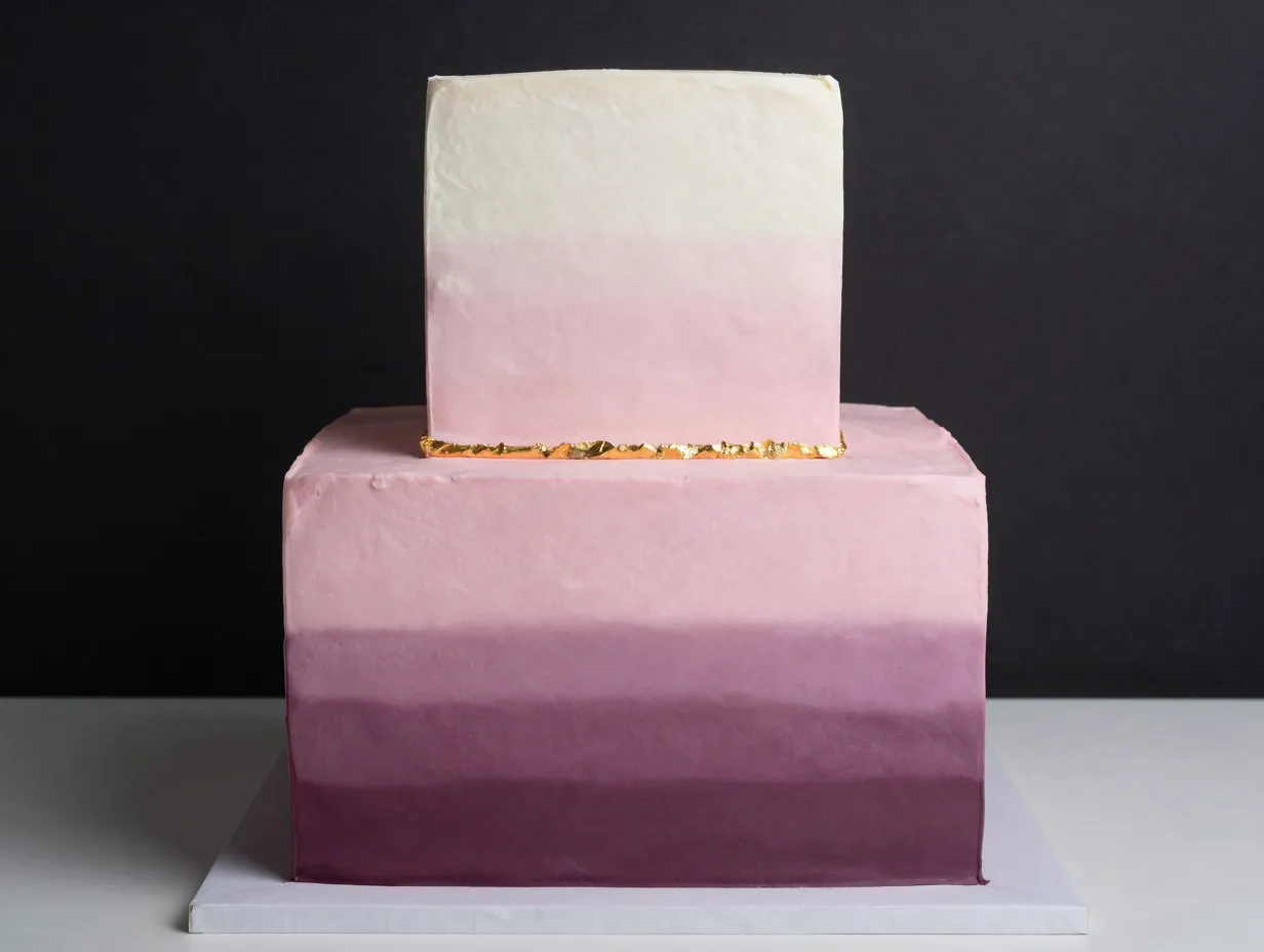 The ombre square cake