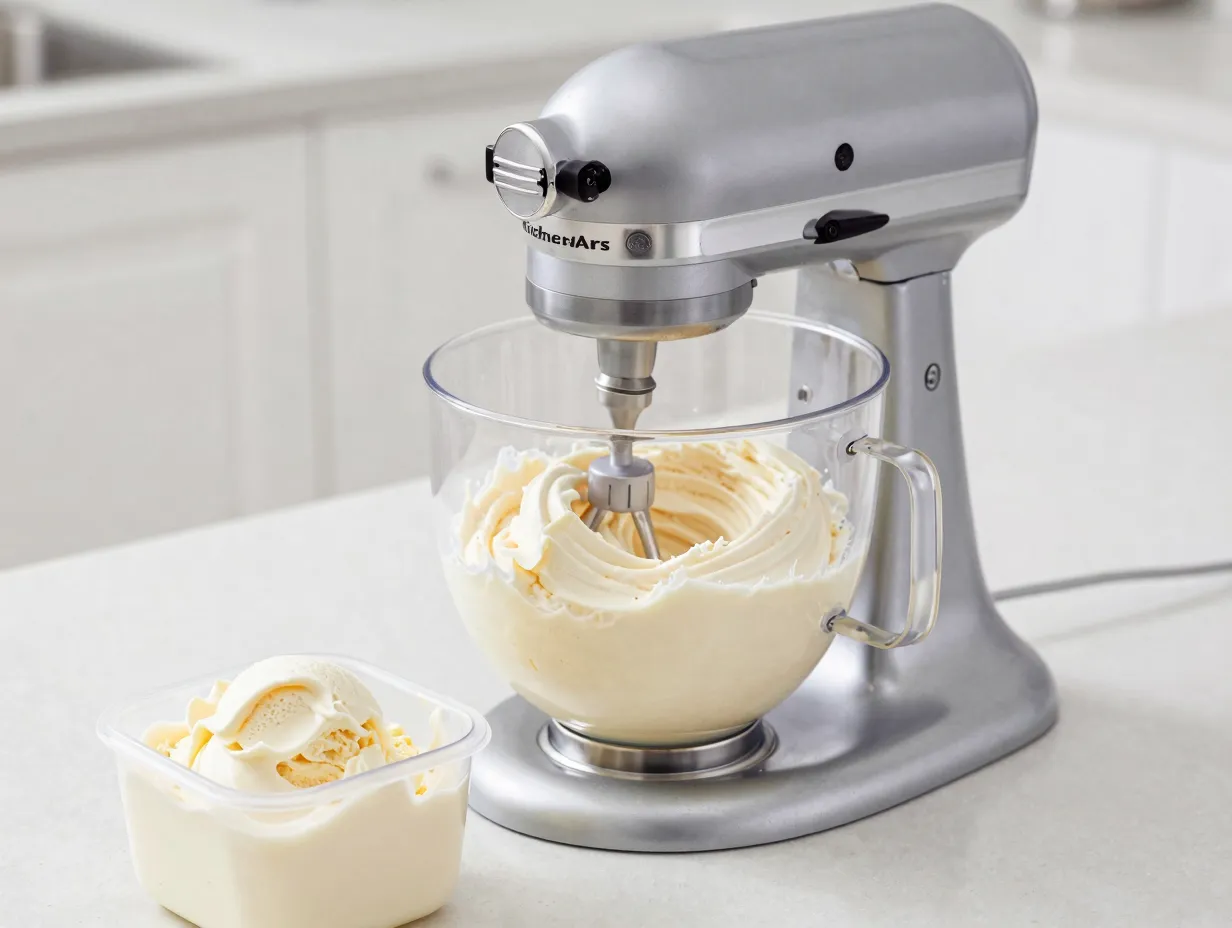 The homemade ice cream station
