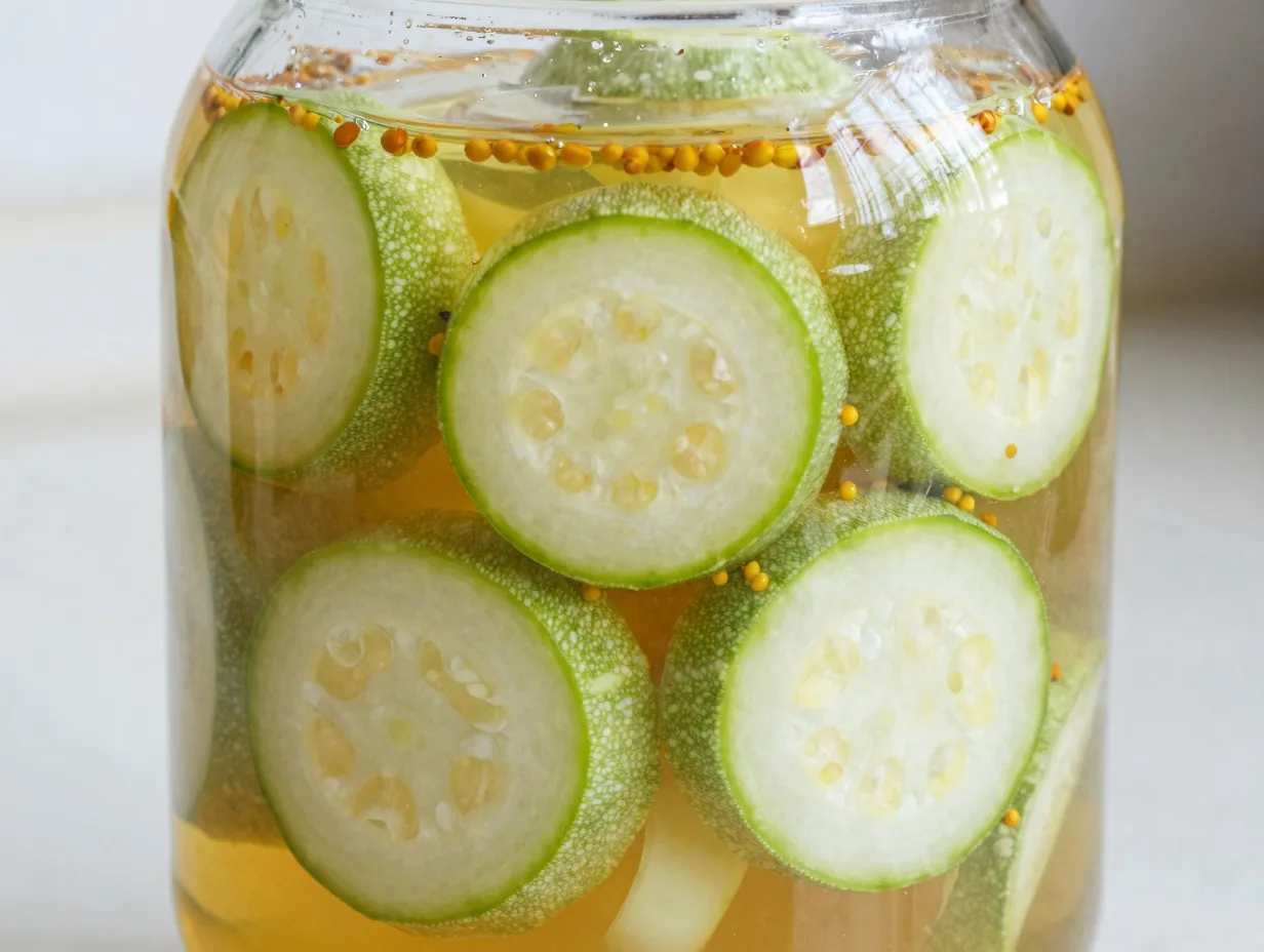 Pickled zucchini