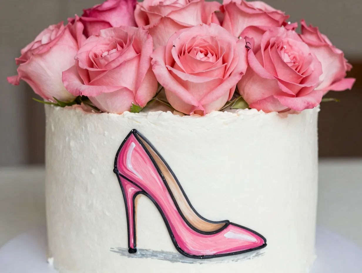 The chic and fabulous floral birthday cake