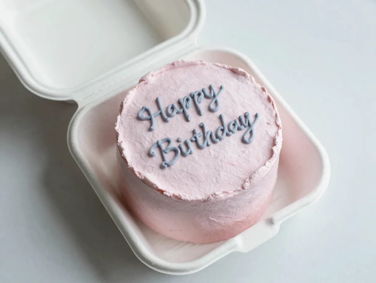 The minimalist korean bento cake
