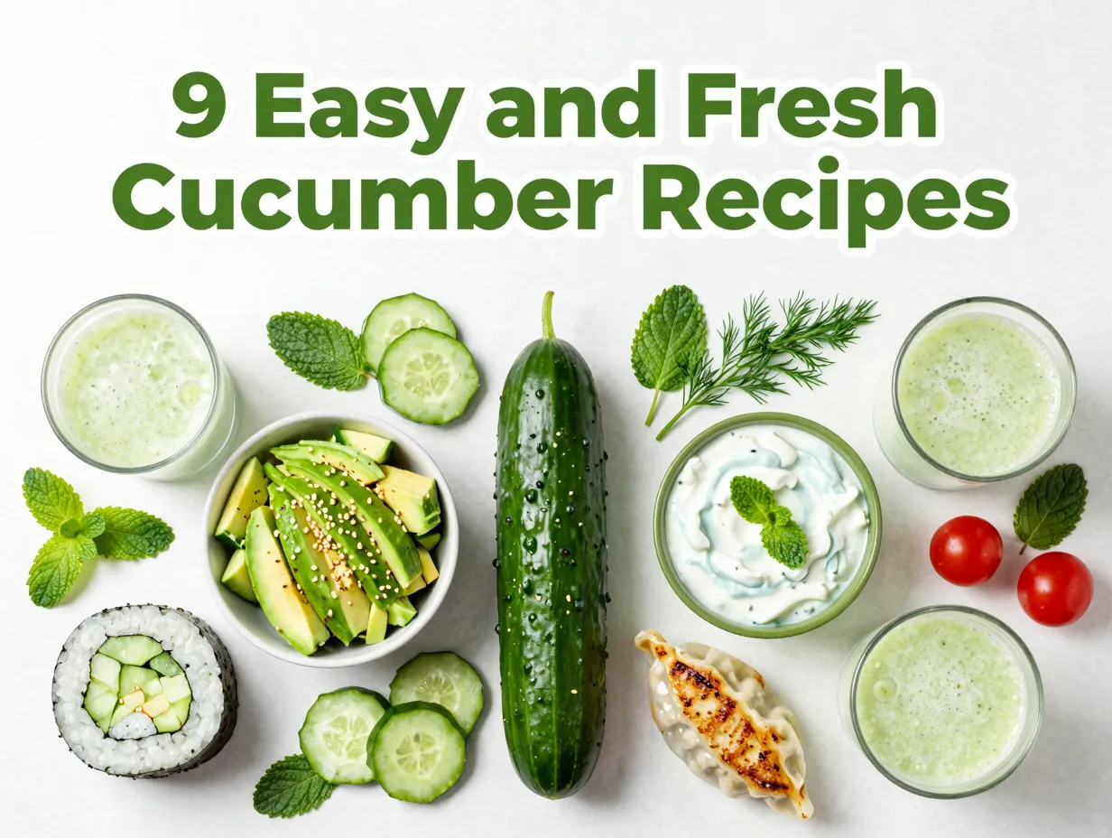 9 easy and fresh cucumber recipes