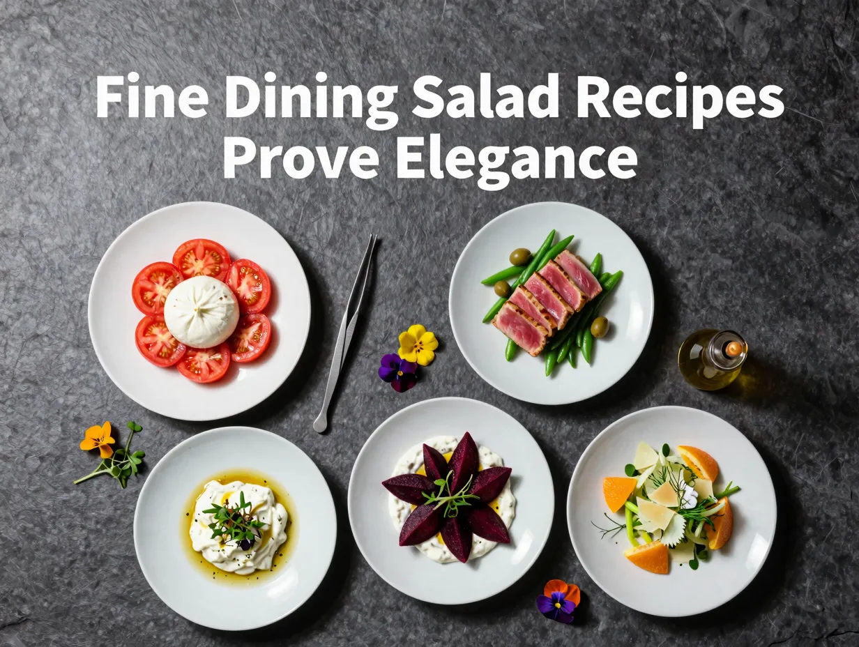 Fine dining salad recipes prove elegance