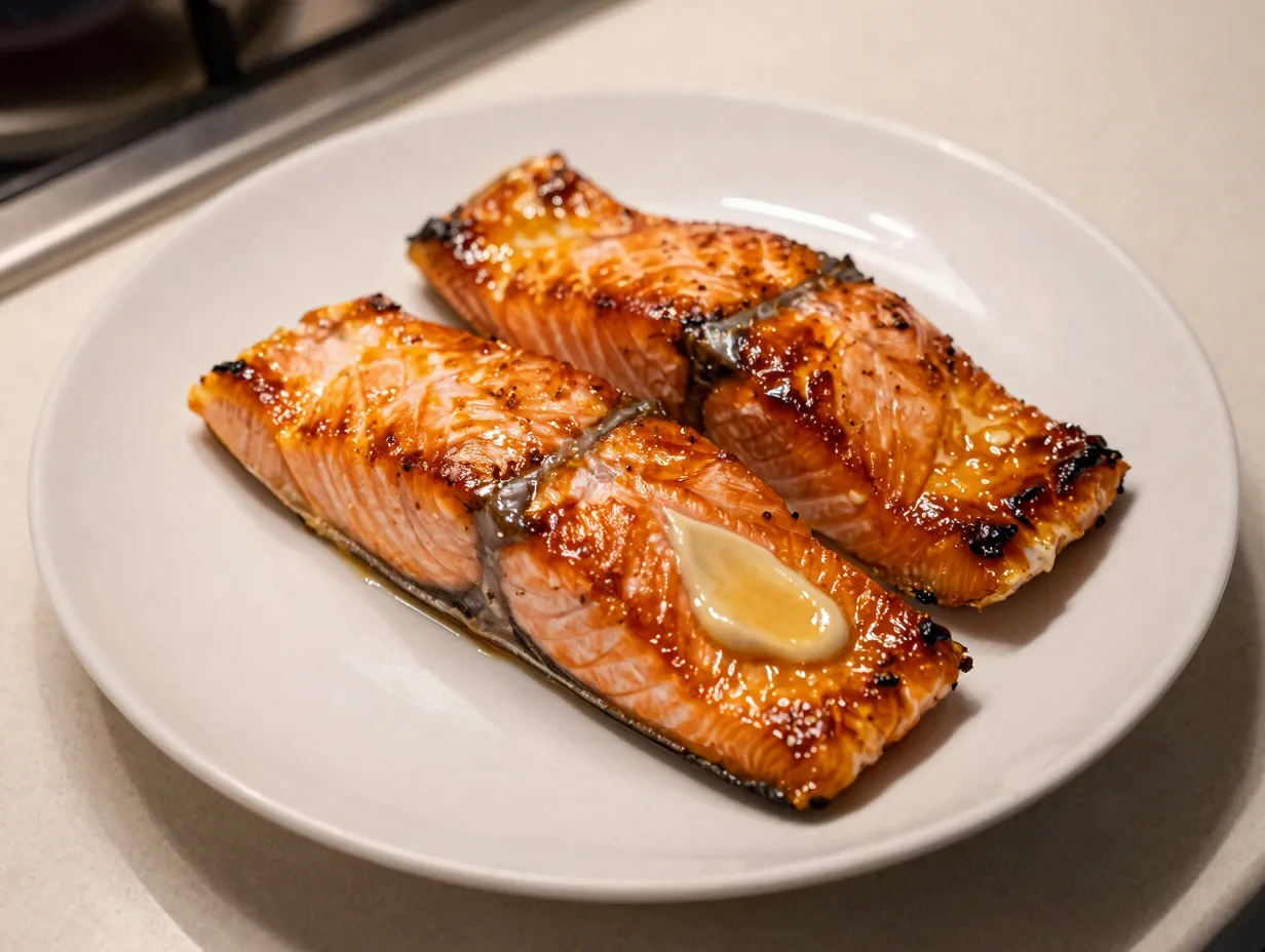 Classic white miso broiled salmon