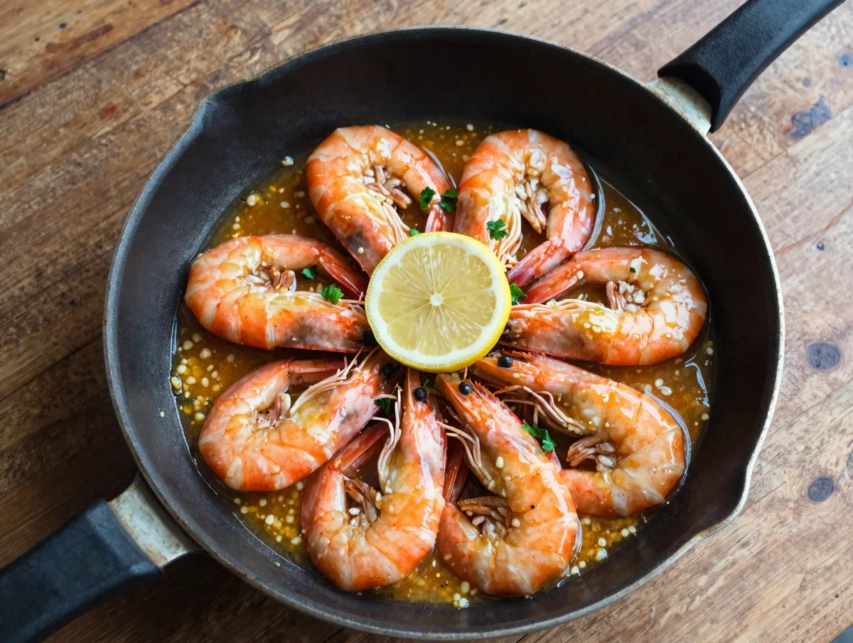 Garlic butter shrimp
