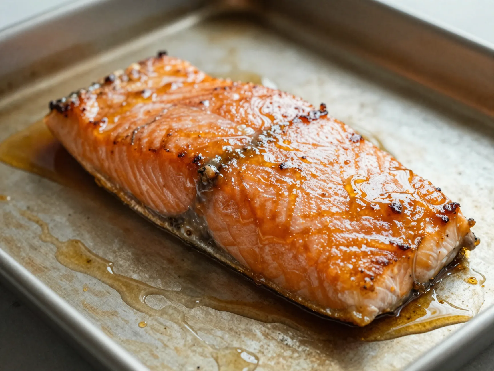 Sweet savory miso salmon with honey glaze