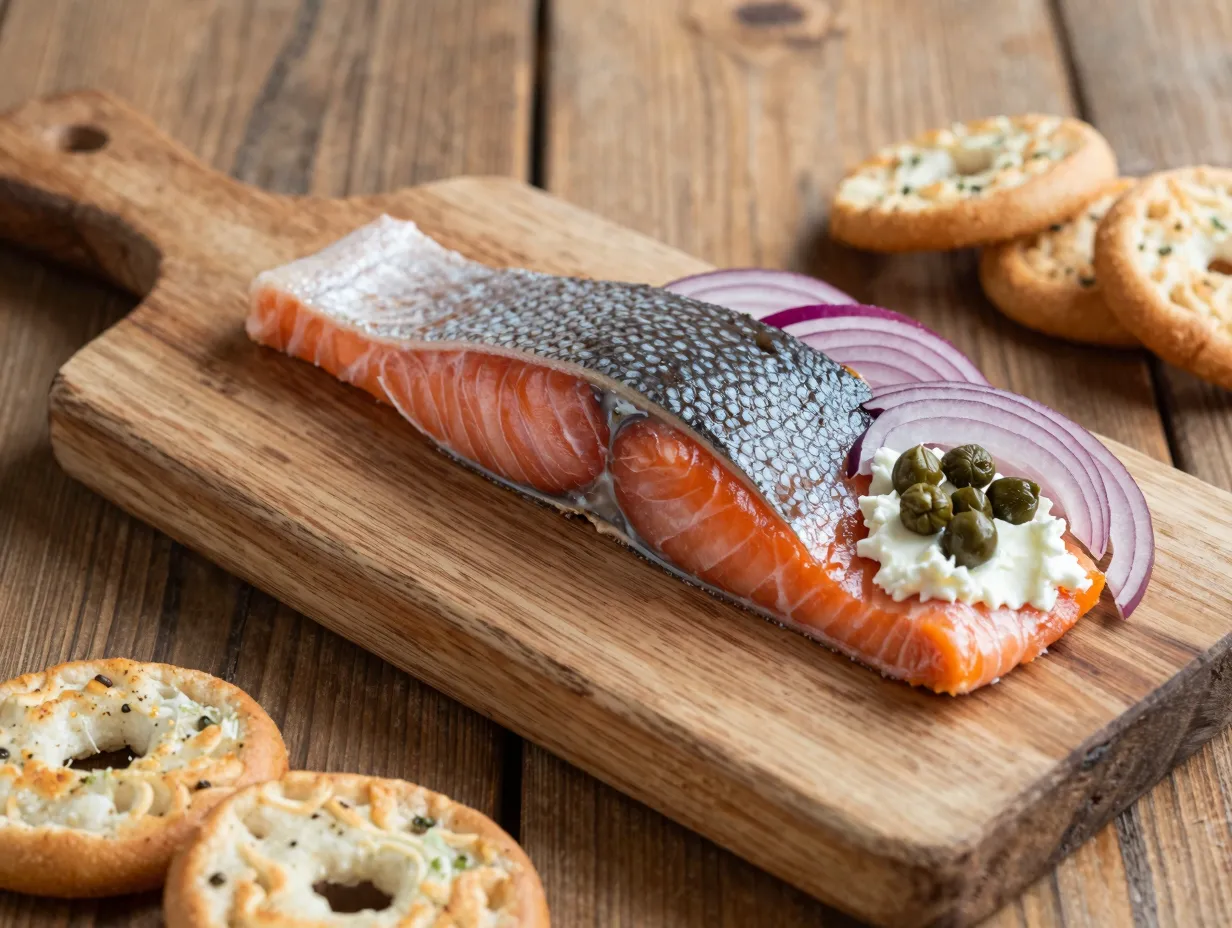 Smoked salmon fillets