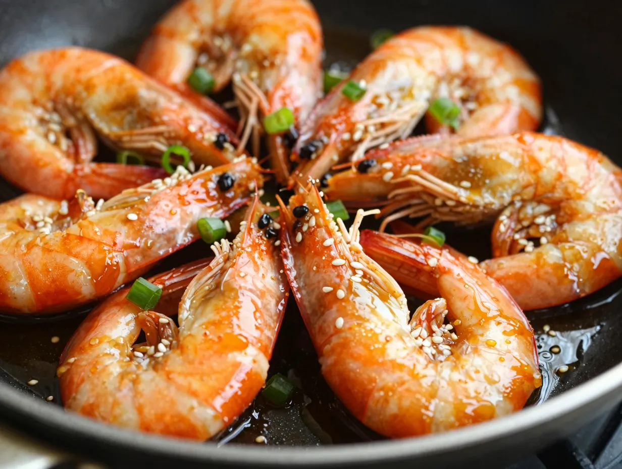 Honey garlic shrimp