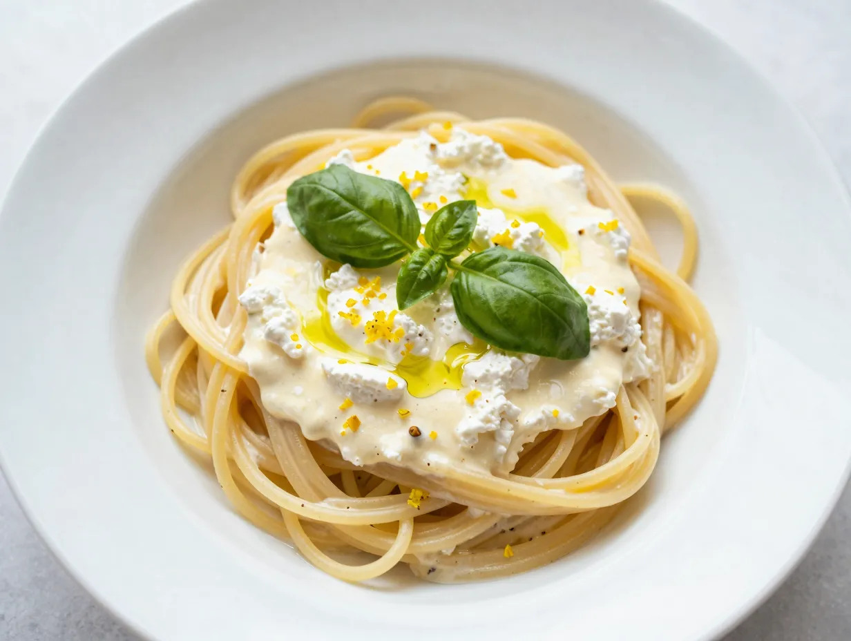 Lemon ricotta pasta