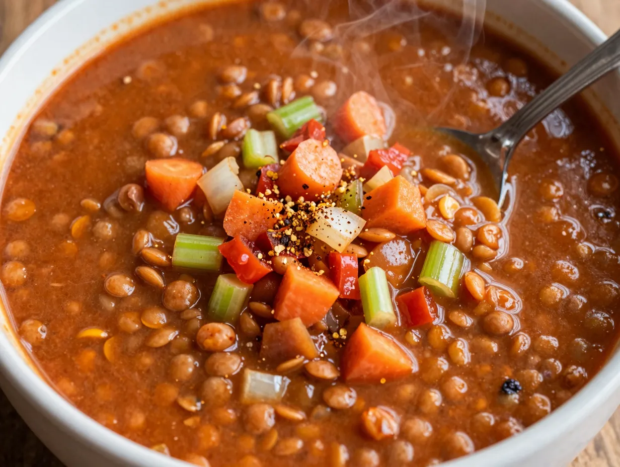 Lentil and vegetable soup