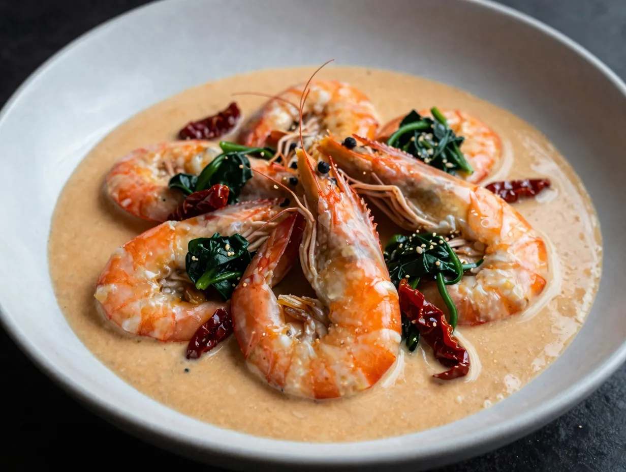 Creamy tuscan shrimp