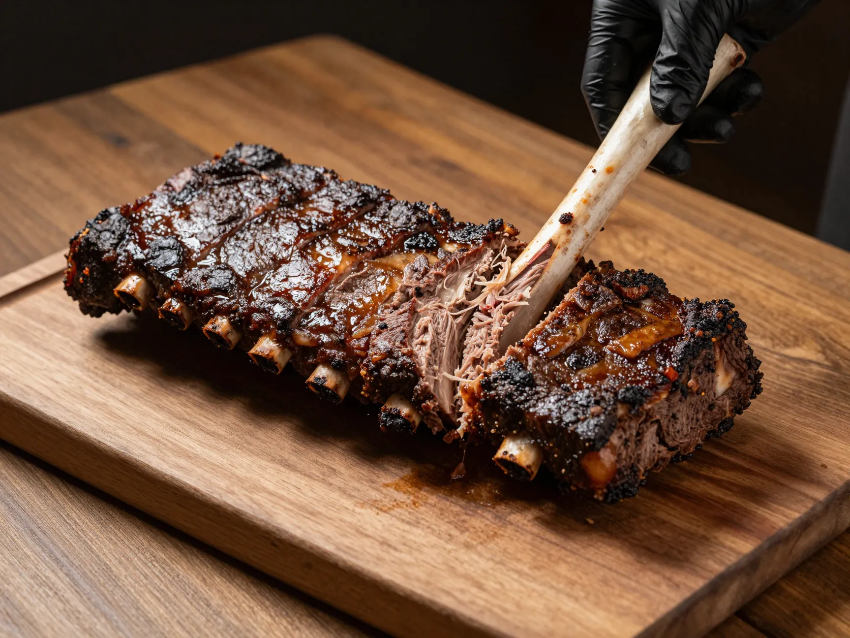 Smoked beef short ribs