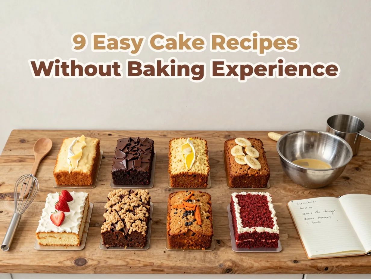 9 easy cake recipes without baking experience