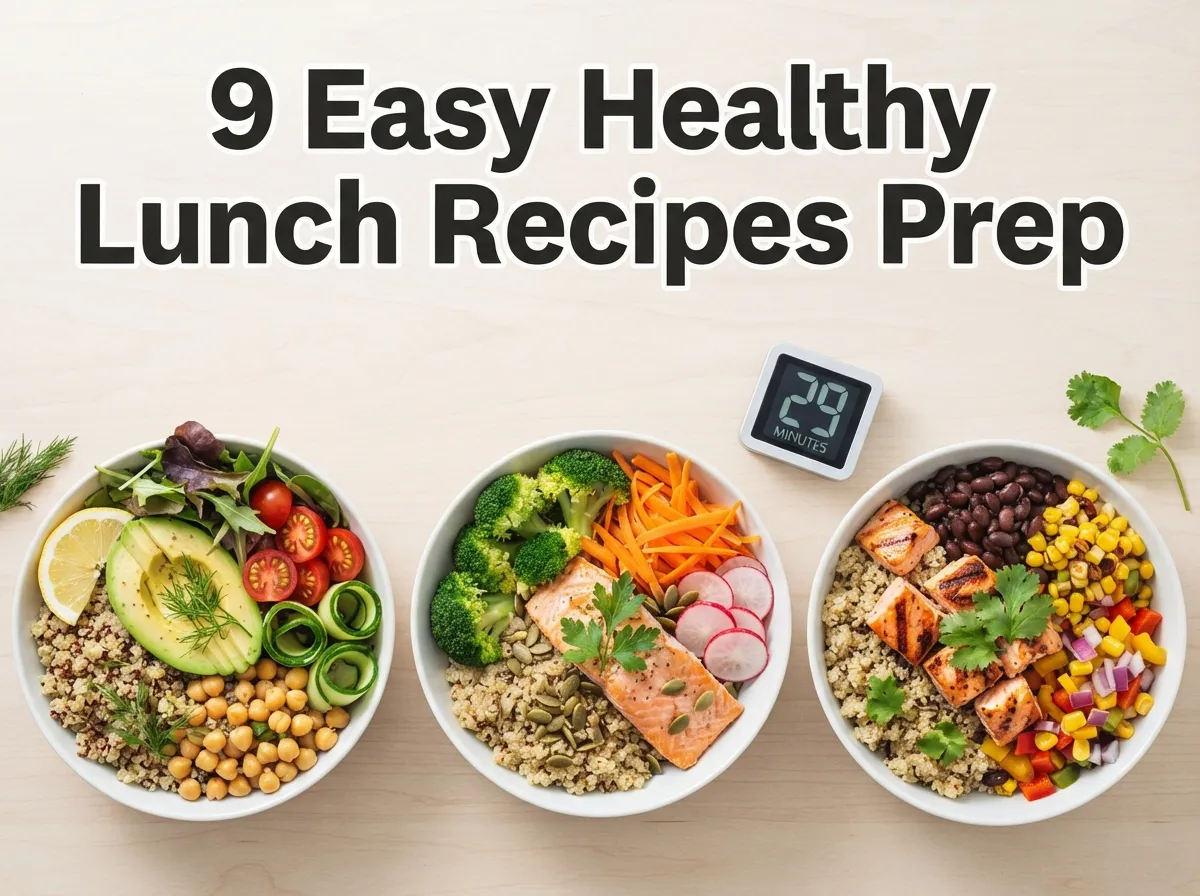 9 easy healthy lunch recipes prep