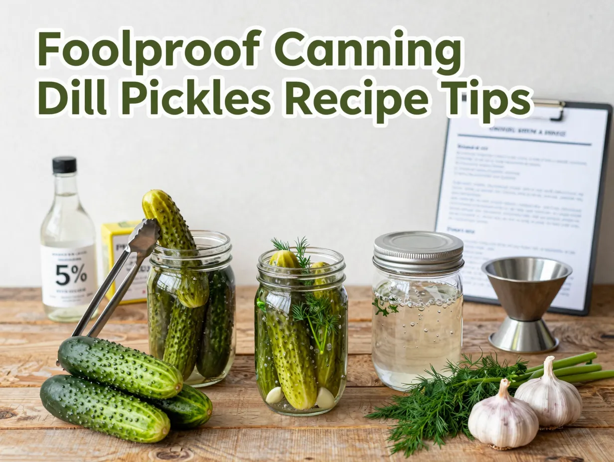 Foolproof canning dill pickles recipe tips