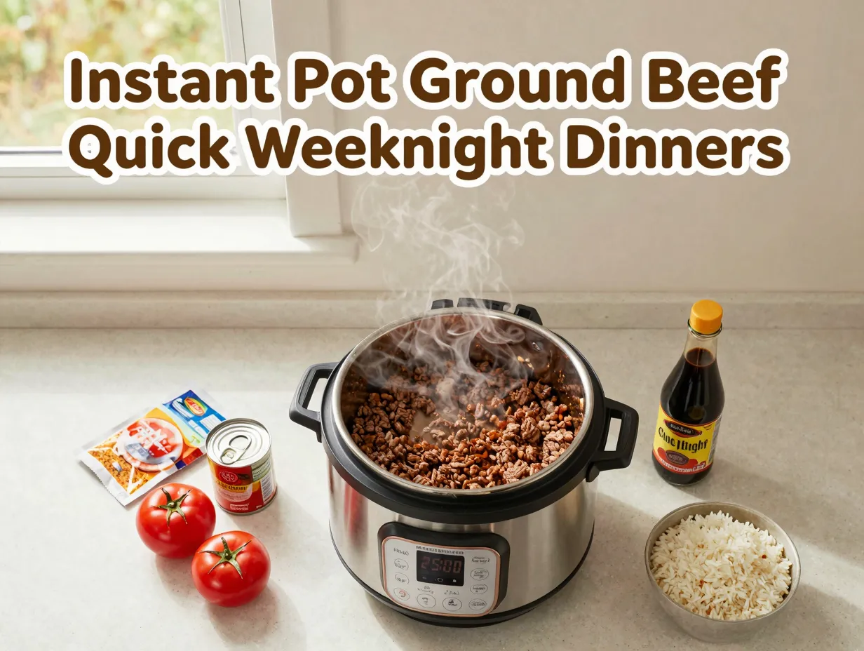 Instant pot ground beef quick weeknight dinners