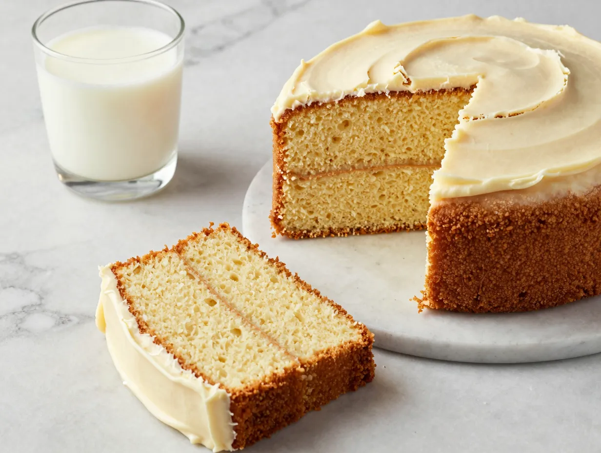 Classic vanilla butter cake