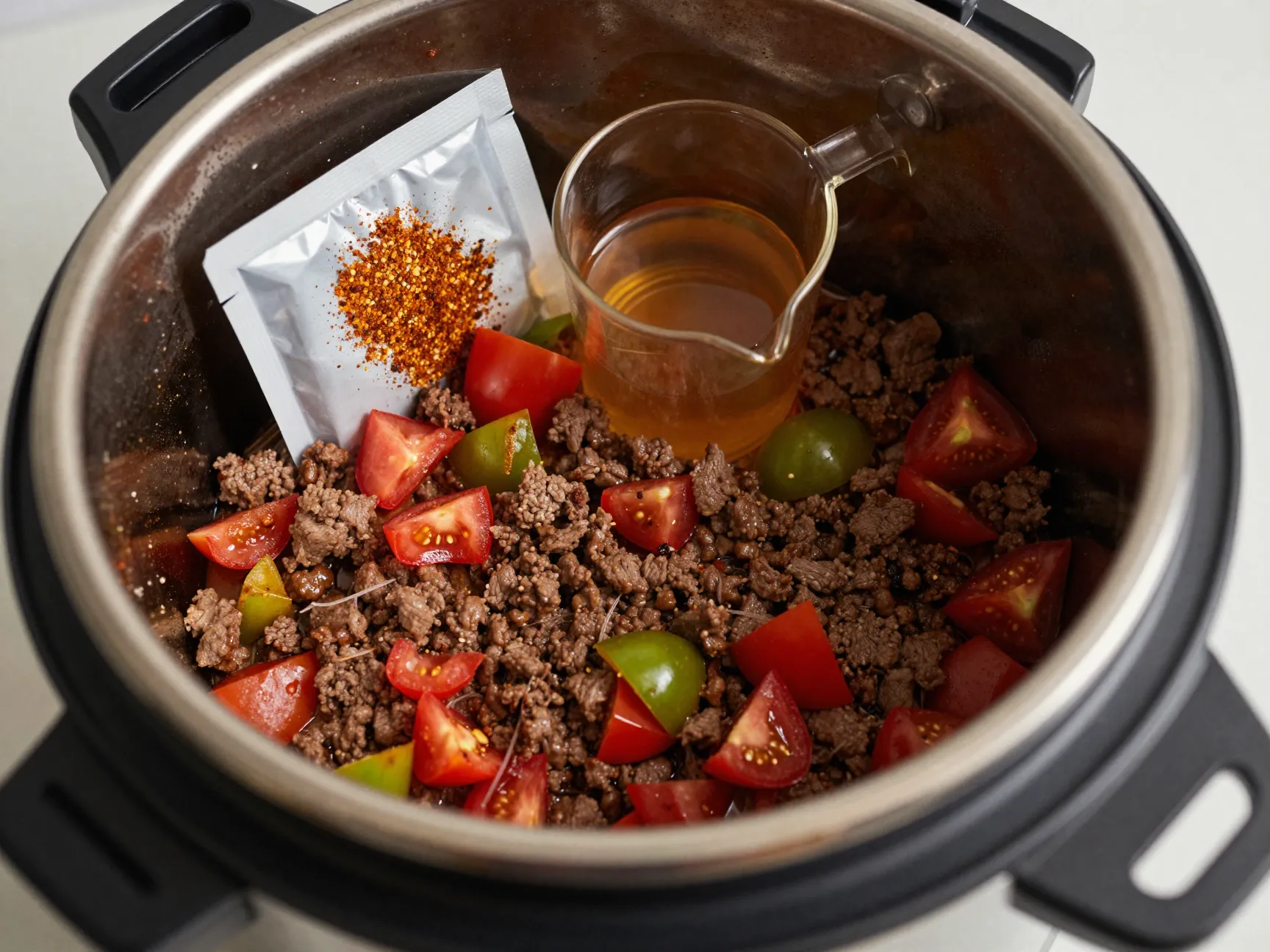 Instant pot ground beef tacos