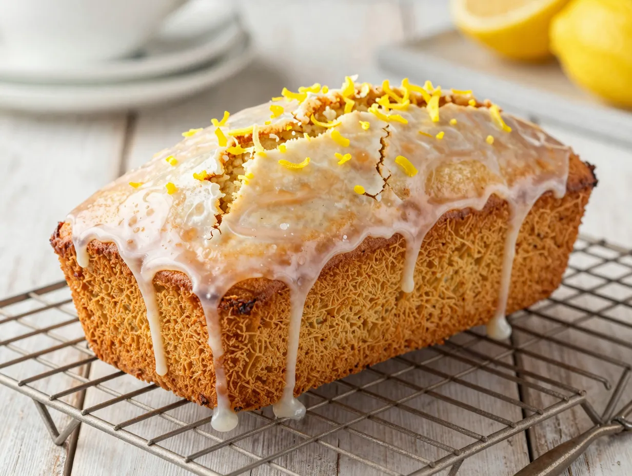 Lemon drizzle loaf cake