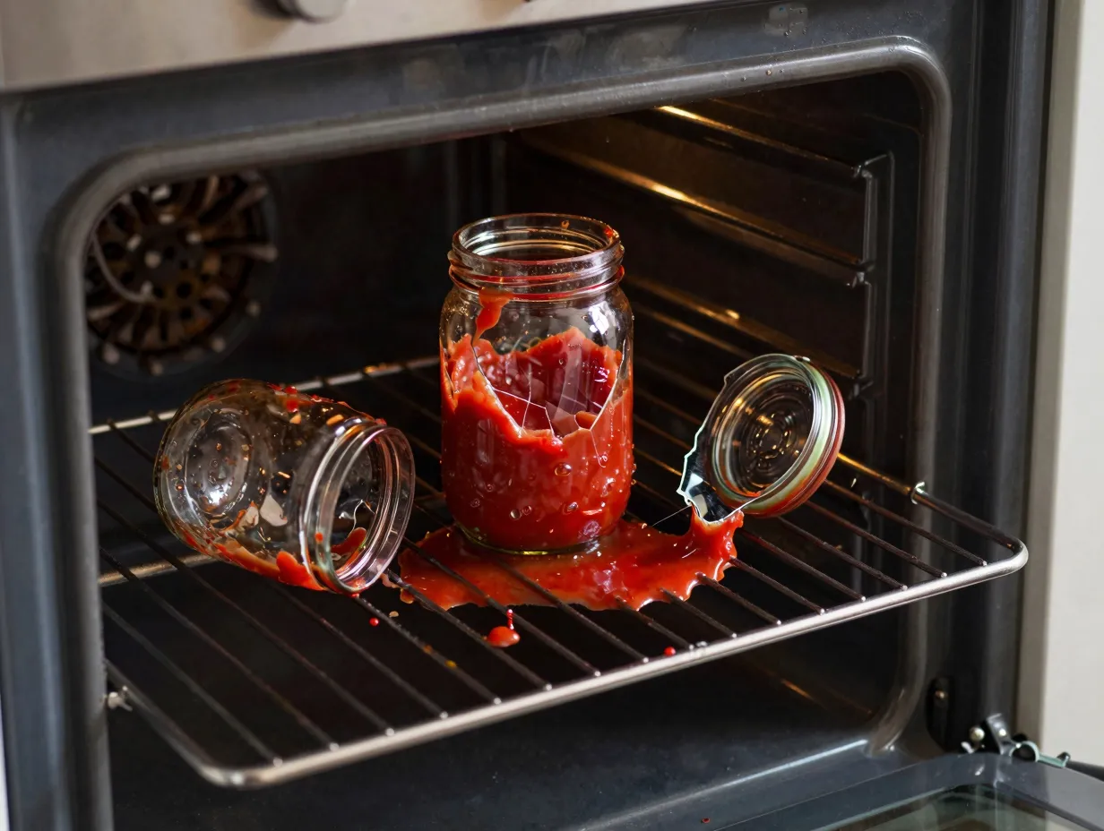 Never use oven canning