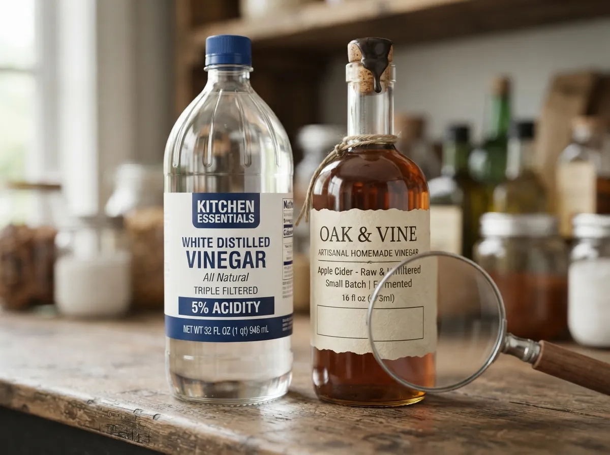 Choose vinegar with at least 5 acidity