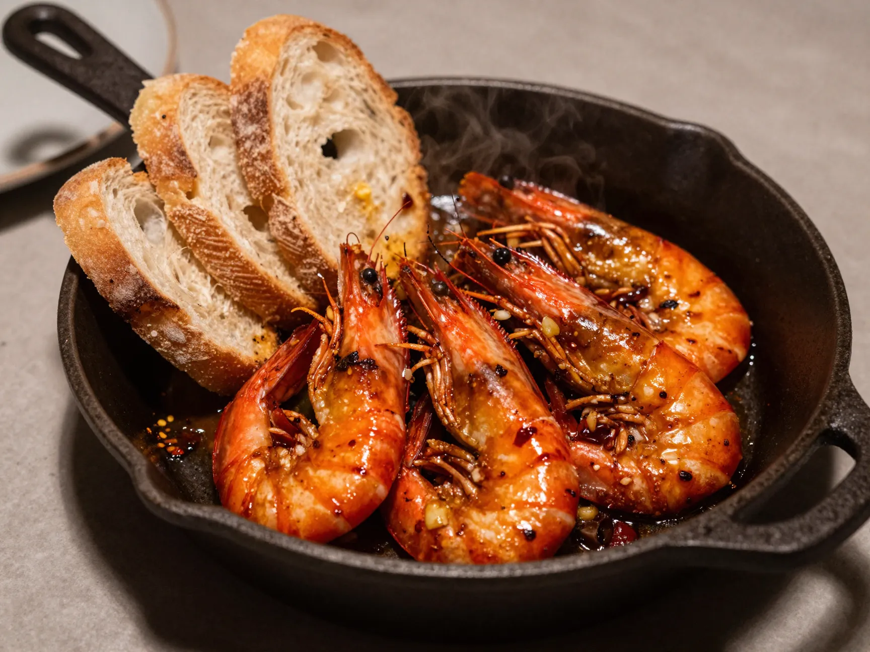 Spicy shrimp tapas