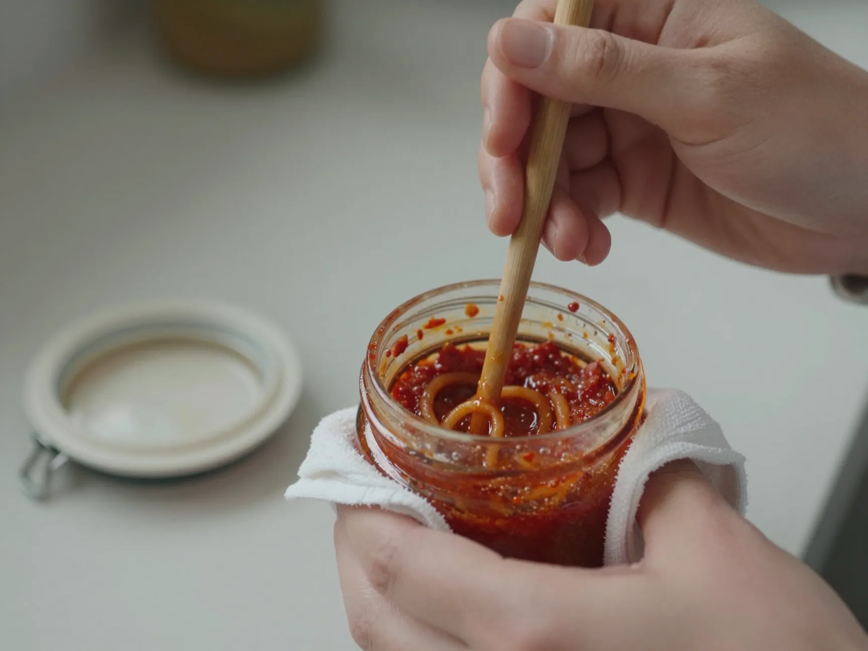 Remove air bubbles before sealing