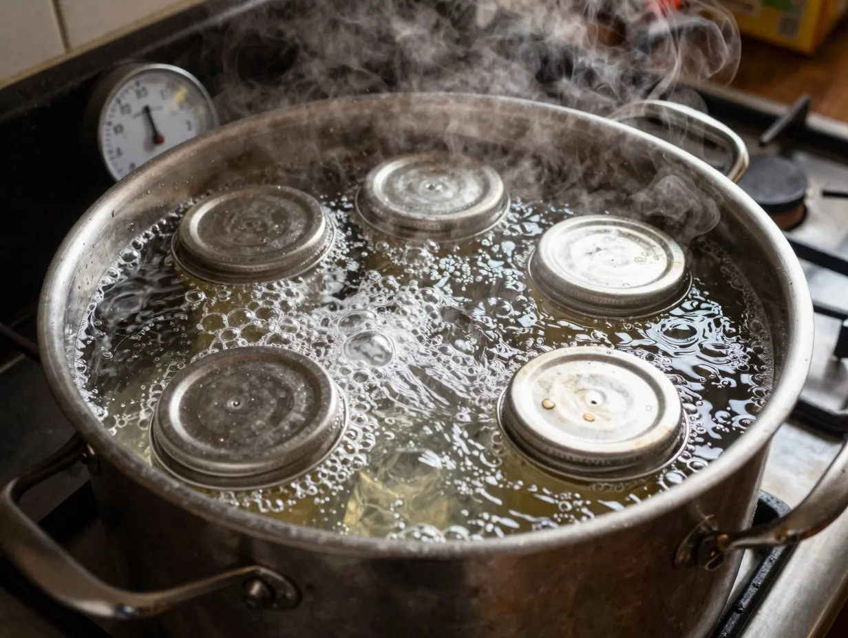 Process in a boiling water canner no shortcuts
