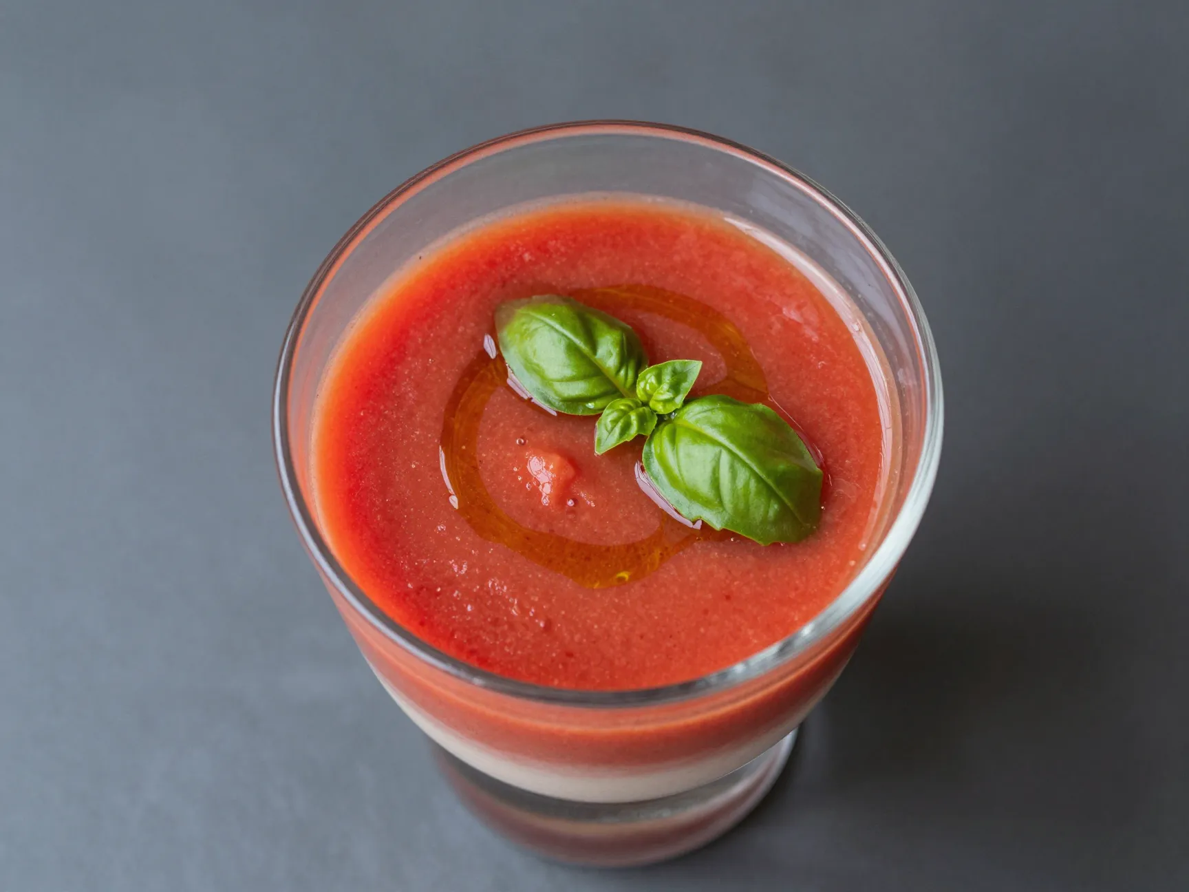 Refreshing gazpacho soup