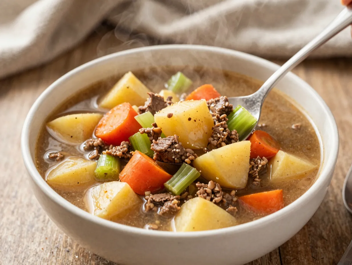 Instant pot ground beef stew