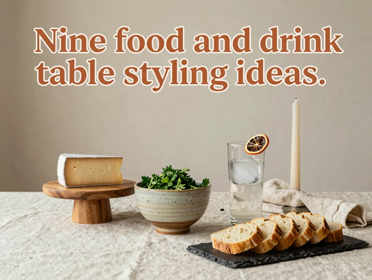 Nine food and drink table styling ideas