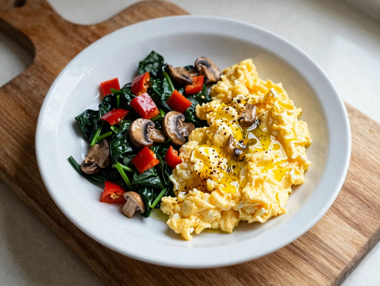 Eggs with vegetables