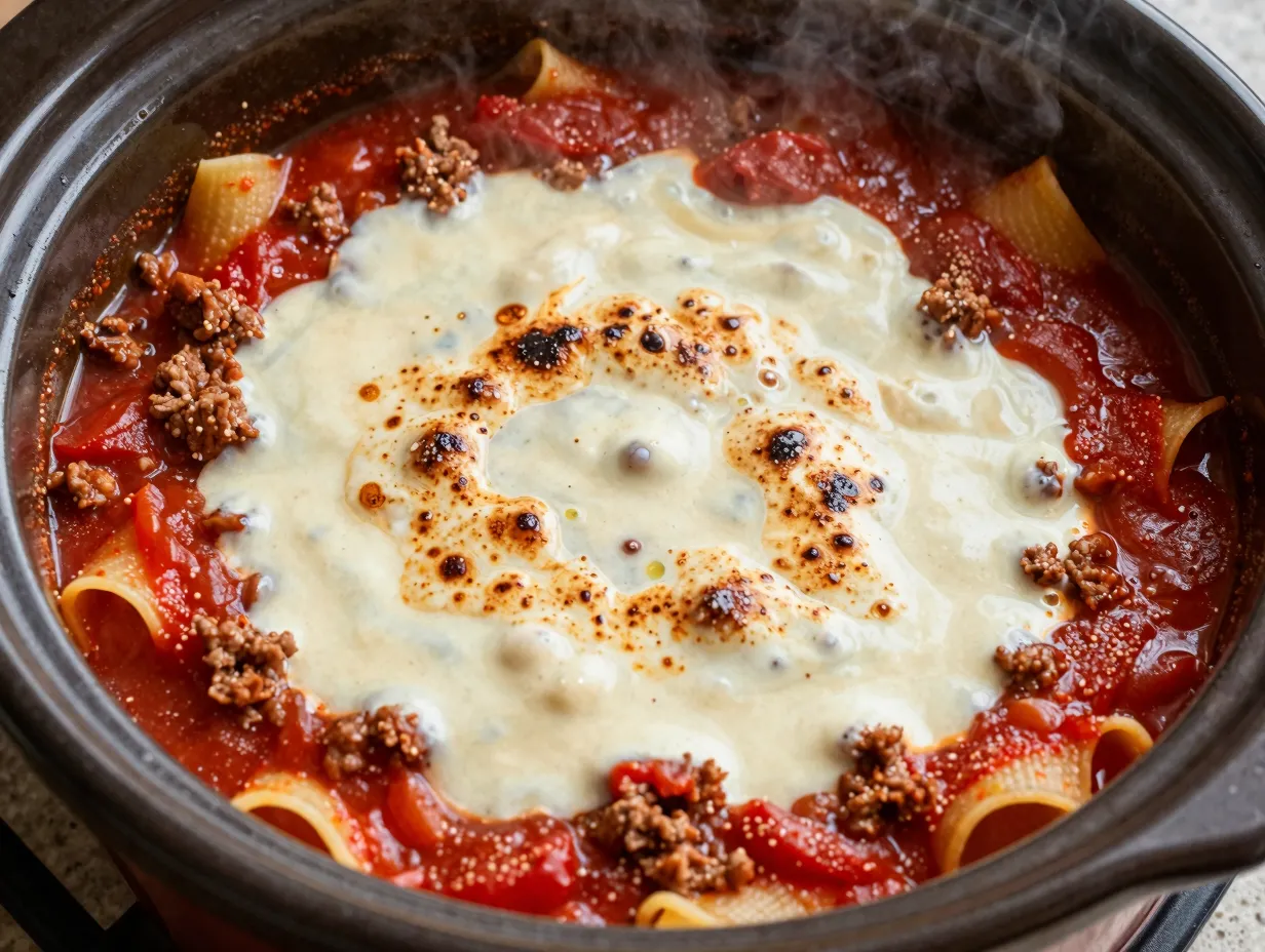 Slow cooker lasagne