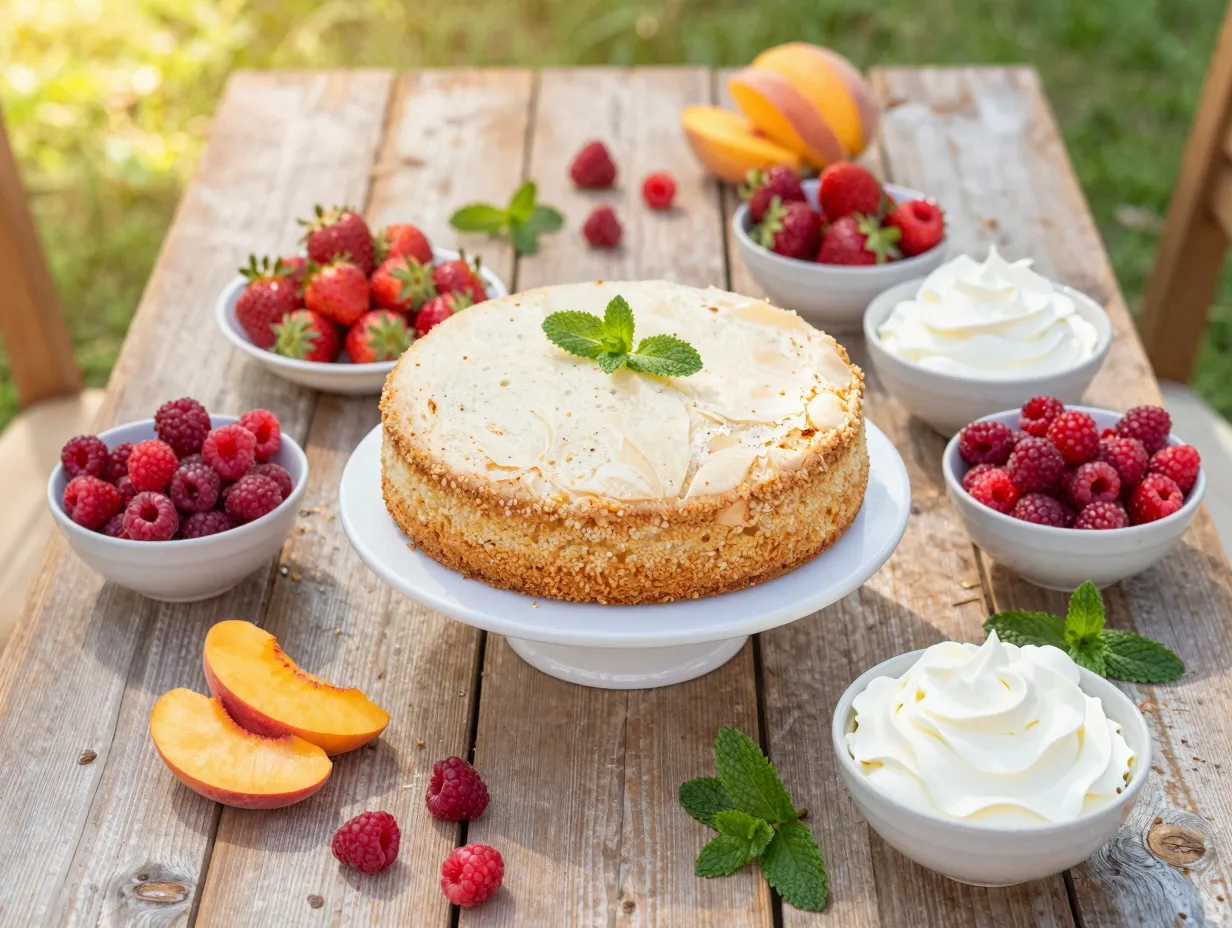 Beyond celiacs fruit forward angel food cake