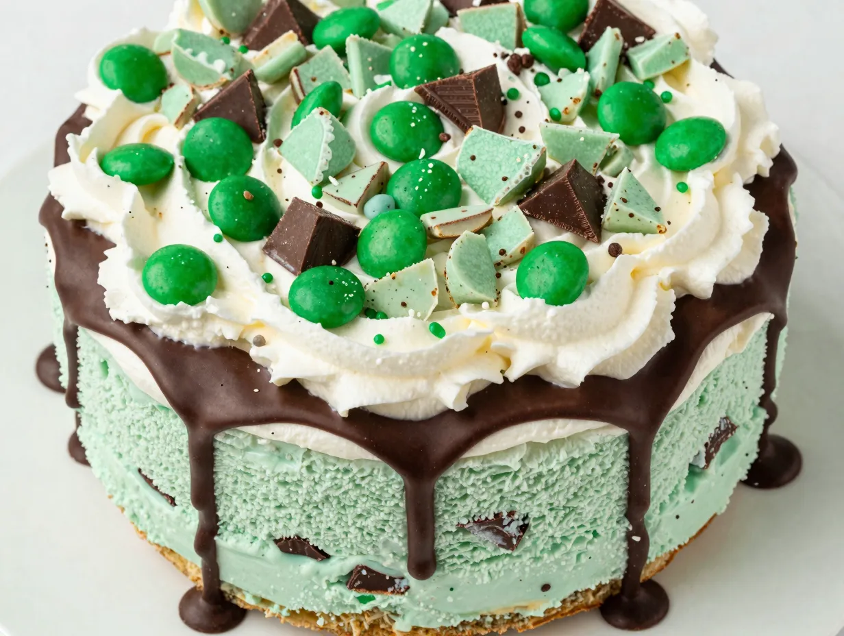 The mint chocolate chip celebration cake
