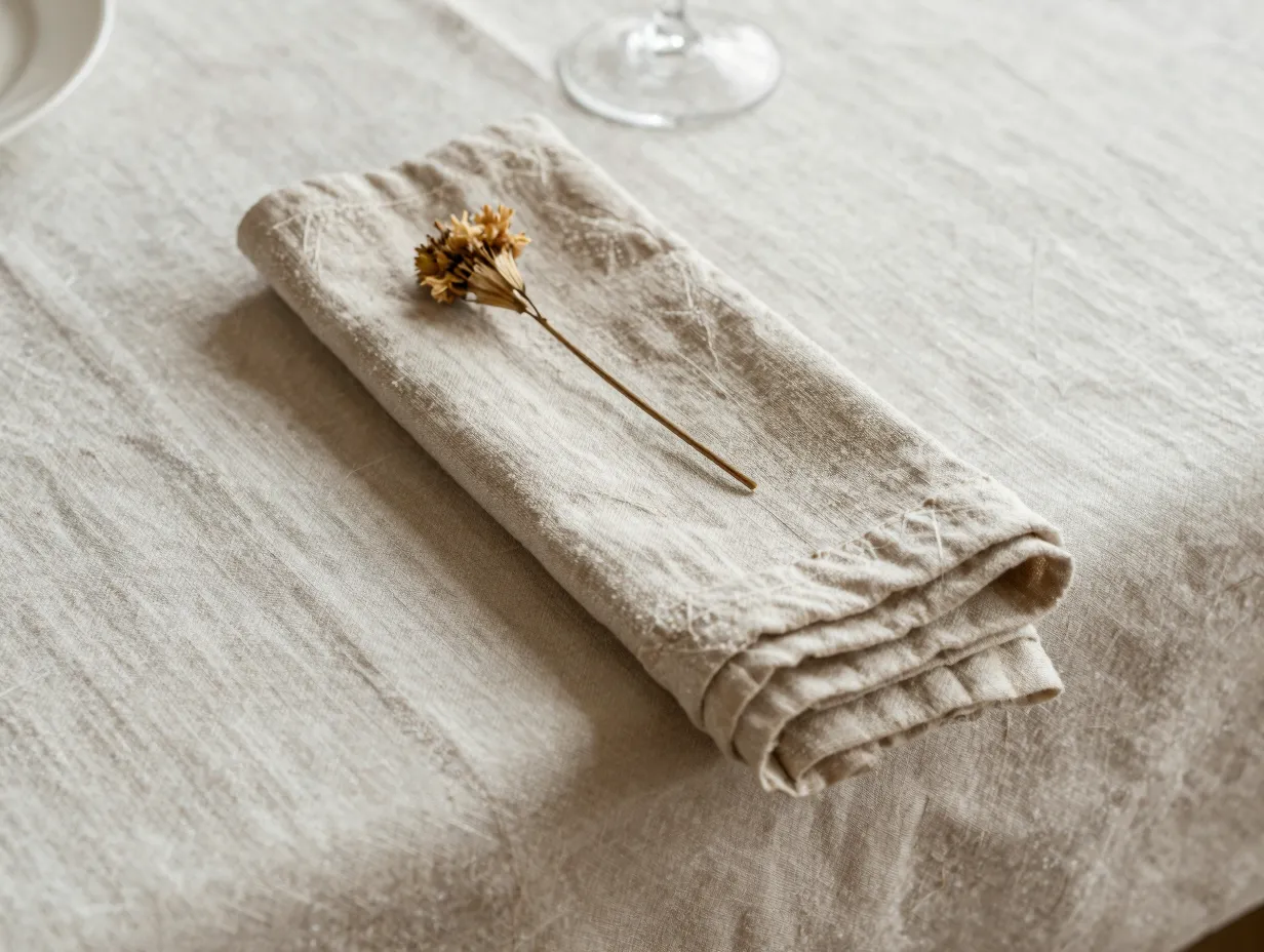 Fold layer and texture your linens